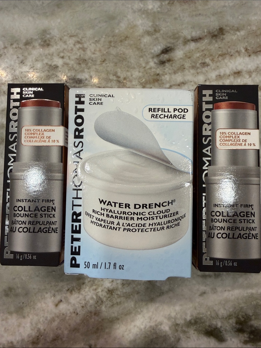 Peter Thomas Roth Instant FirmX Sticks(2)and Water Drench moisterizer refill pod